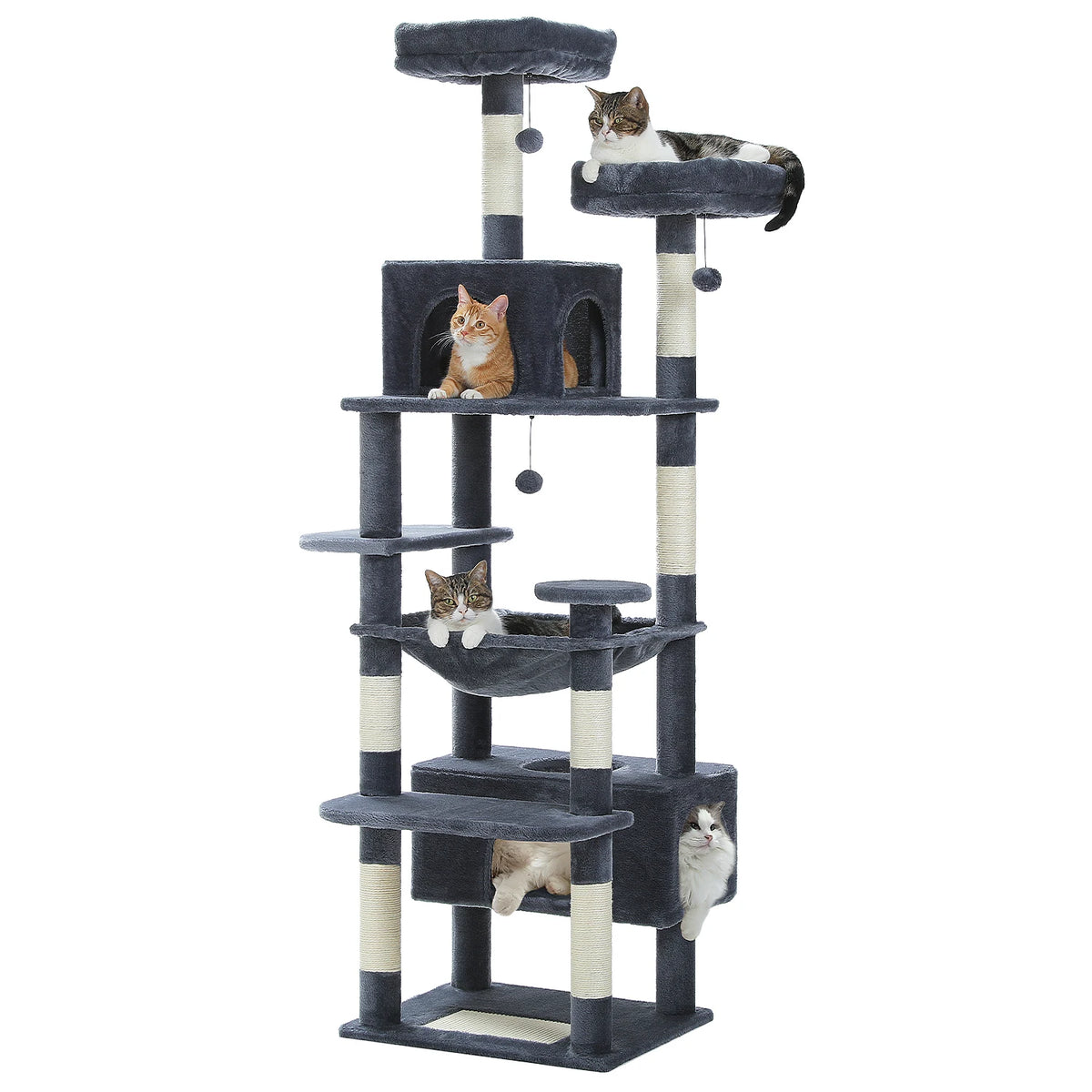 PAWZ Road Large Cat Tree Tower For Indoor Cats Hammock