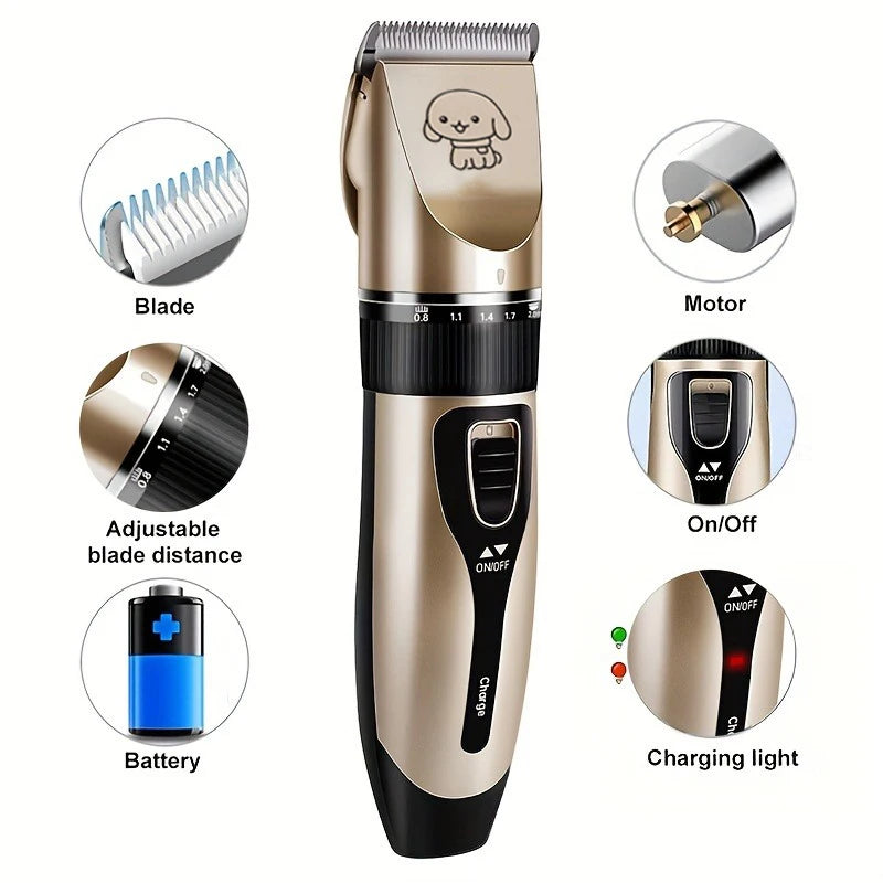SHUYU Rechargeable Pet Grooming Clippers for Dogs and Cats