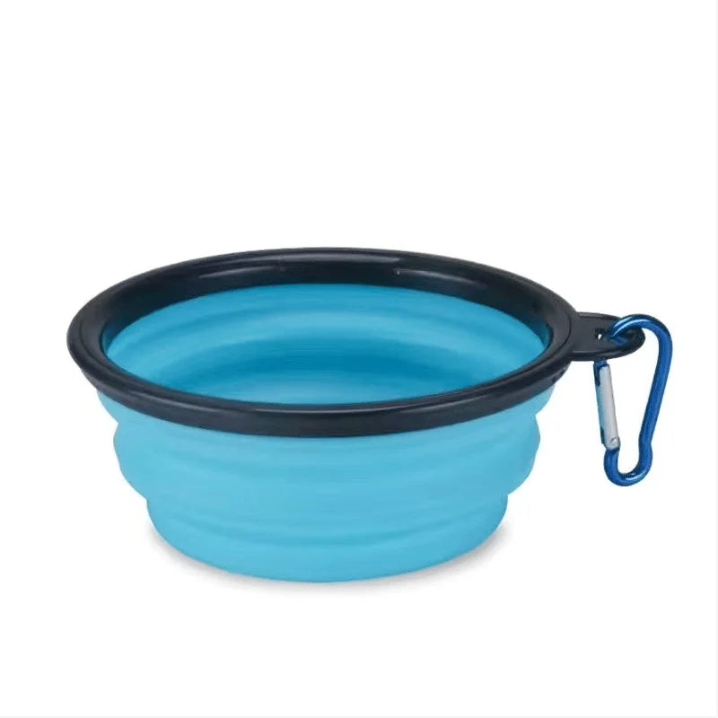 Durable Silicone Collapsible Travel Pet Food Bowl