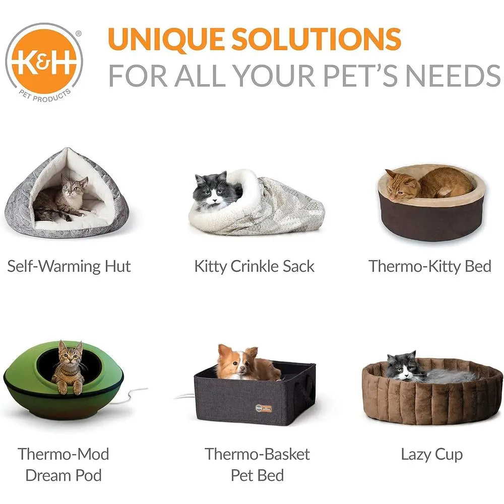 Handwoven Knitted Round Polyester Pet Bed For Cats