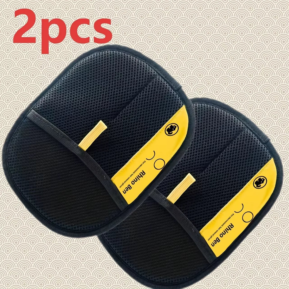 Reusable Pet Grooming Gloves for Static Hair Removal and Shedding