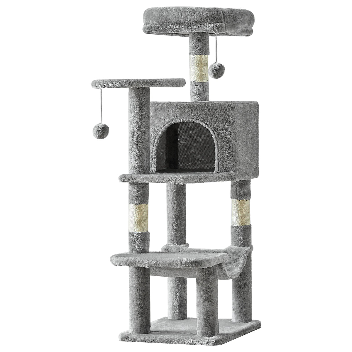 JHK Multi-Cat Cat Tree Climbing Tower With Sisal Posts