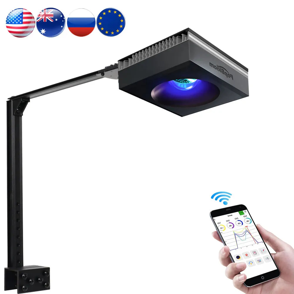 PopBloom WiFi Reef Aquarium Light For SPS And LPS Corals