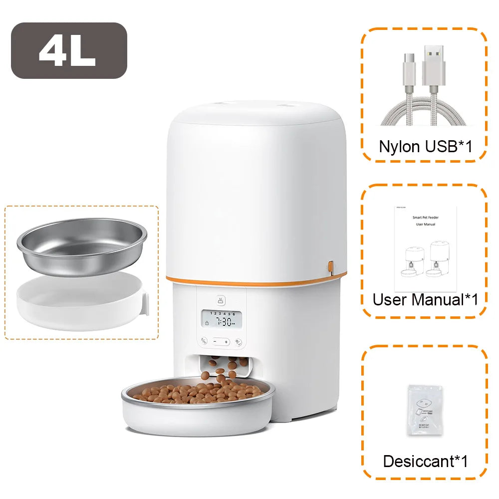 Furpipi Automatic Cat Feeder With Adjustable Portion Control