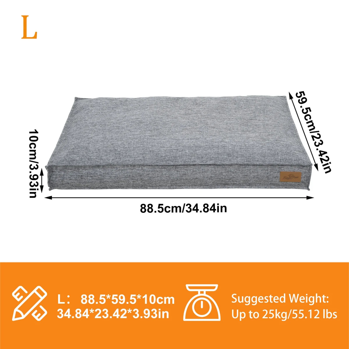 BINGOPAW Waterproof Dog Crate Bed Pad With Soft Foam Base