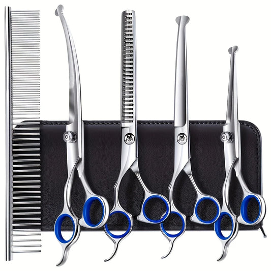 Titanium Coated Stainless Steel Dog Grooming Scissors