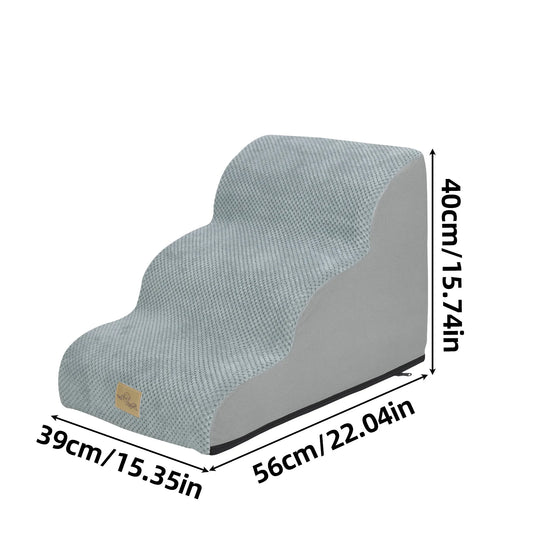 Pet Training Stairs With Removable Cover For Dogs And Cats