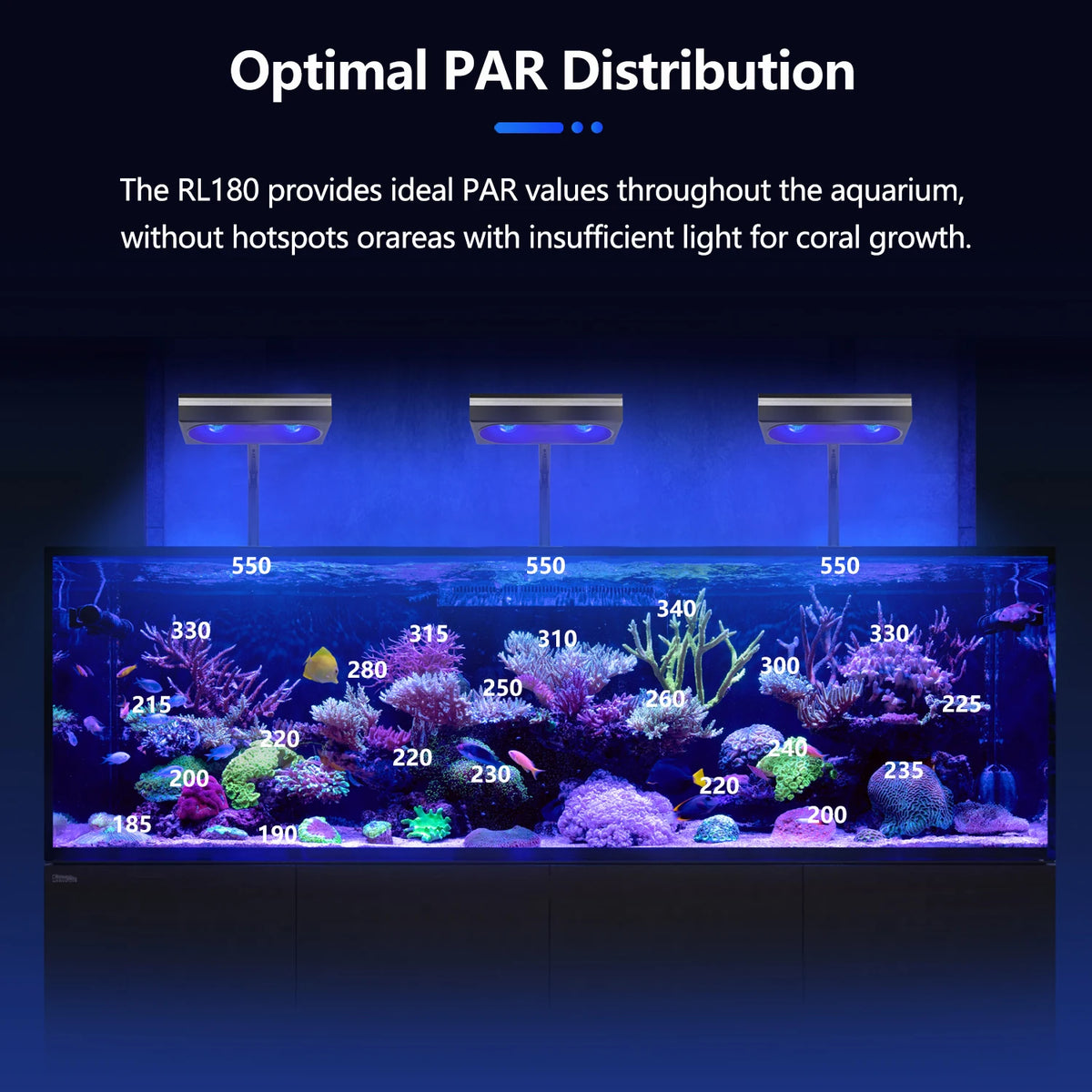 PopBloom WiFi Reef Aquarium Light for SPS and LPS Corals