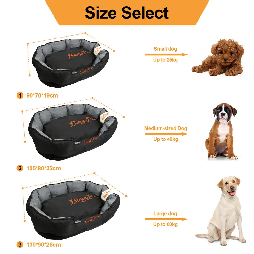 BORWART Waterproof Orthopedic Dog Bed With Removable Washable Cover