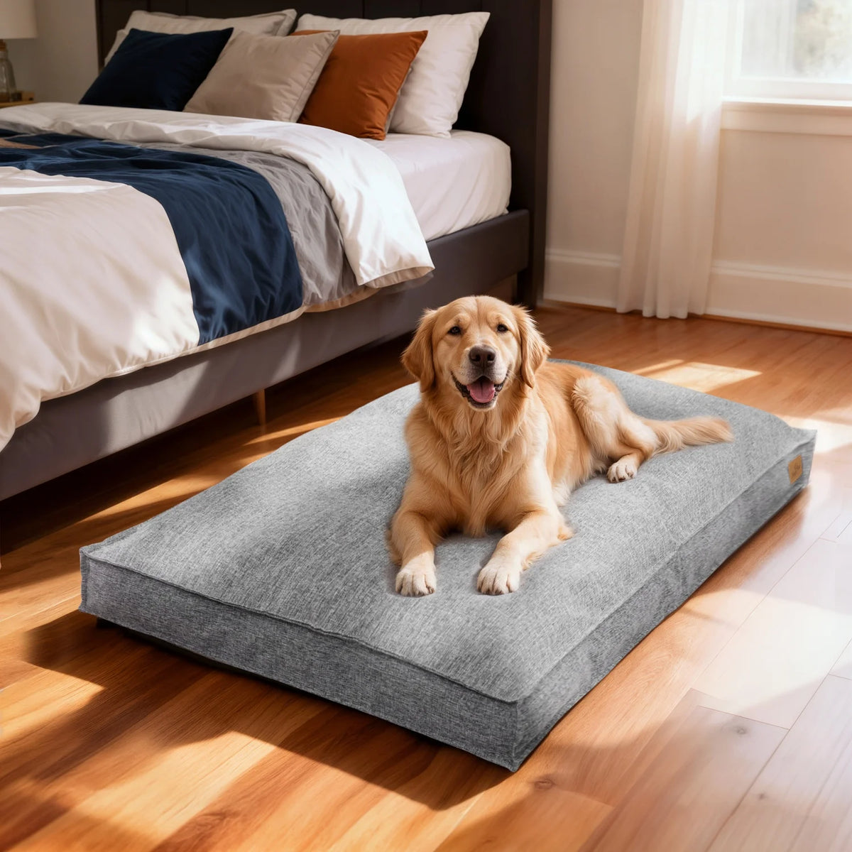 BINGOPAW Waterproof Dog Crate Bed Pad With Soft Foam Base