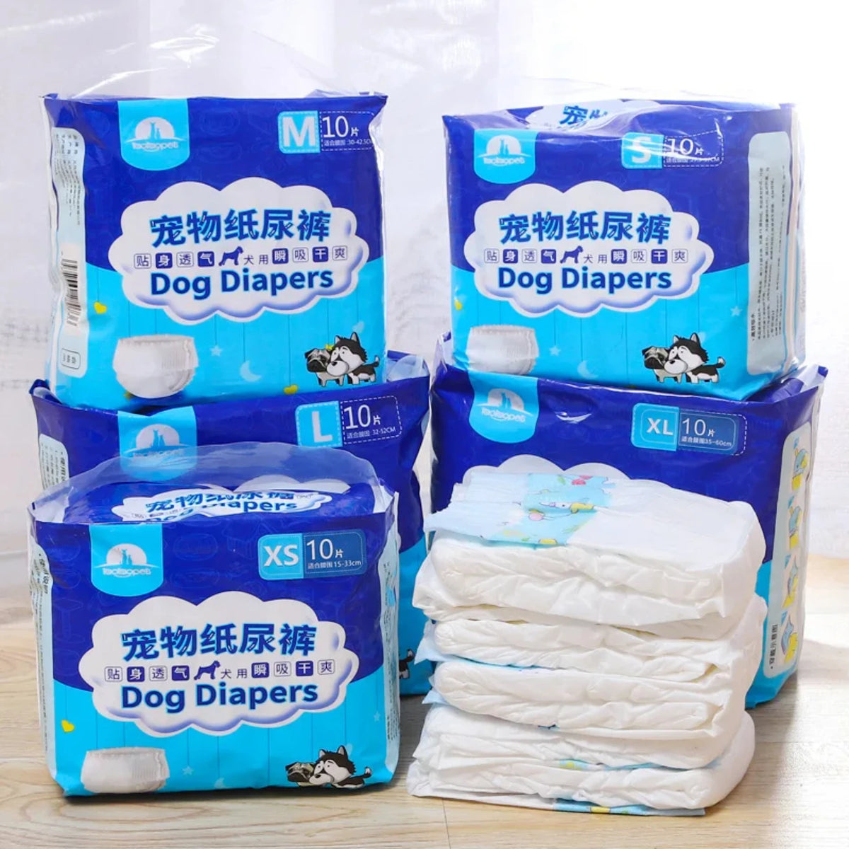 Disposable Pet Diapers for Dogs and Cats Leakproof Absorbent Pants