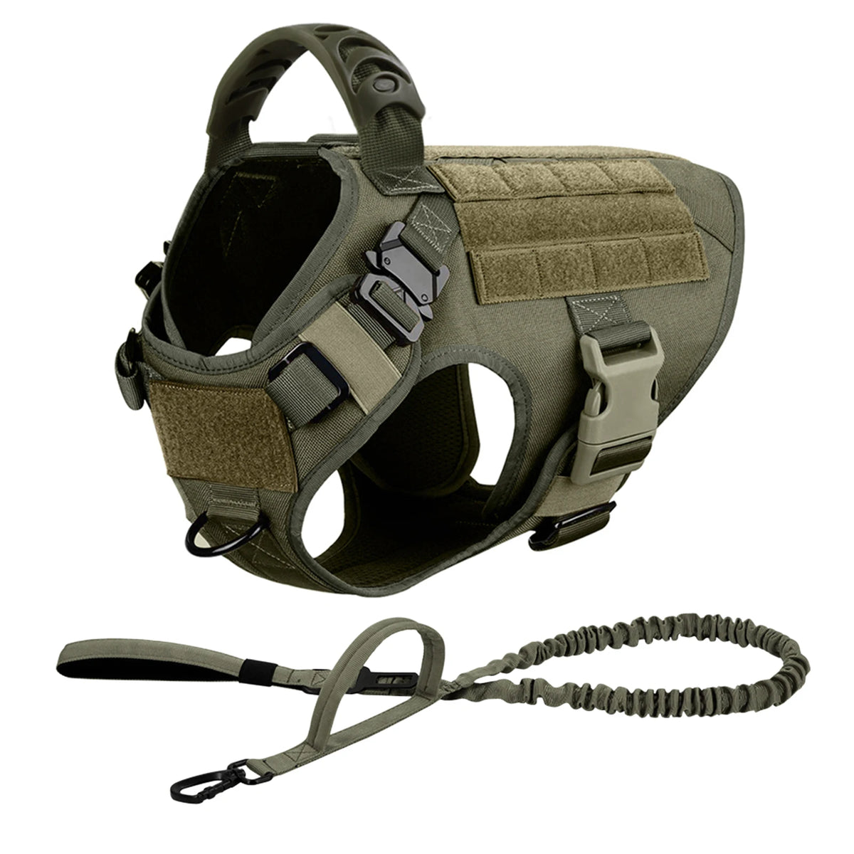 Tactical Dog Harness Leash No Pull Vest For Large Dogs