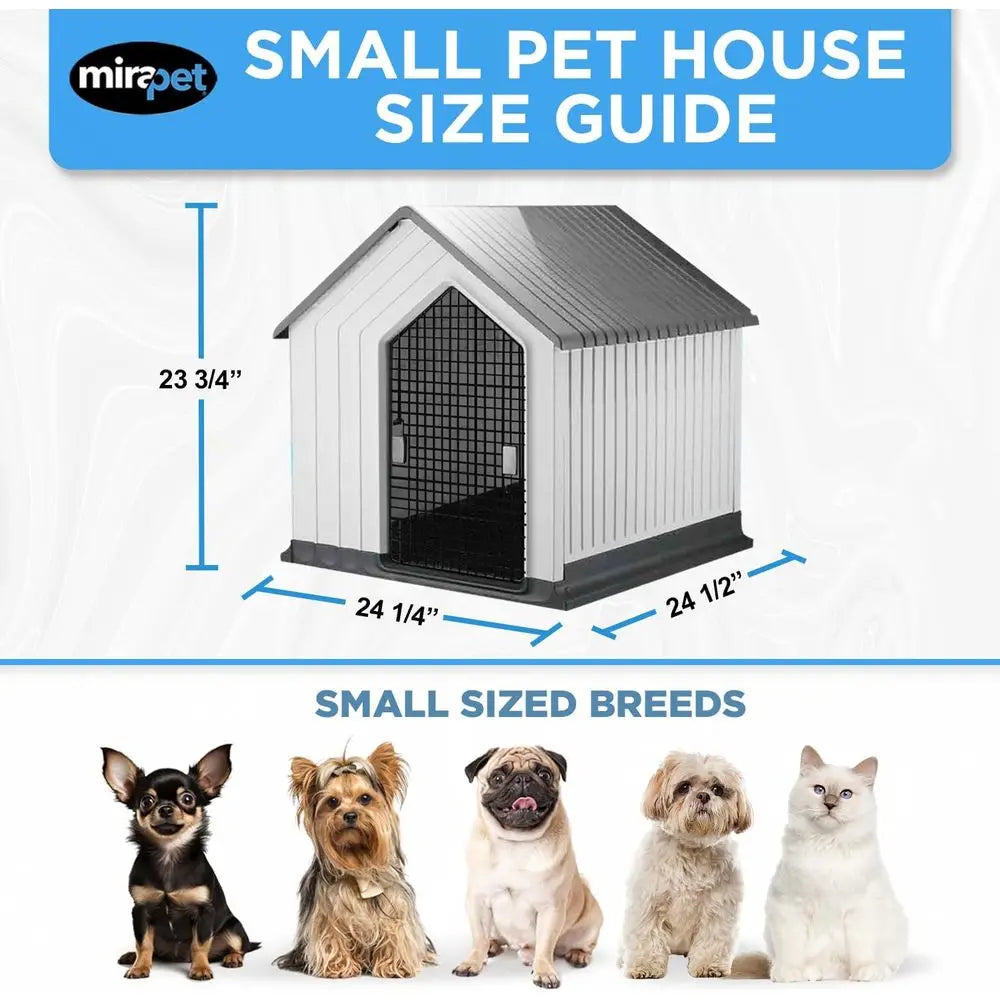 Durable Waterproof Plastic Dog House for Indoor and Outdoor Use