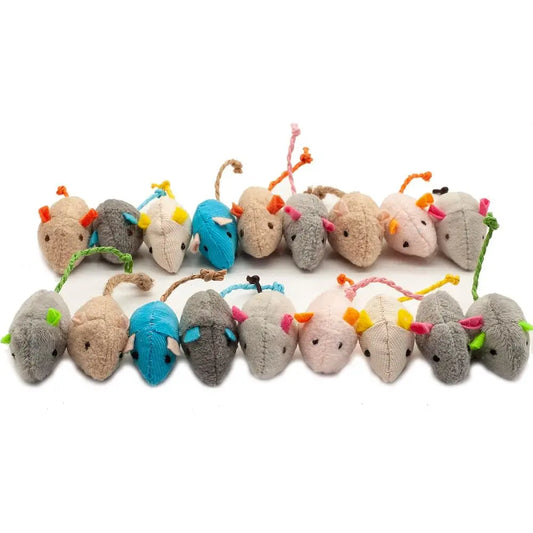Plush Catnip Mice Toys For Indoor Cats With Realistic Design