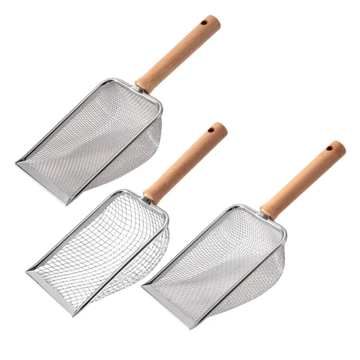 Durable Metal Cat Litter Scooper With Fast Sifting Shovel
