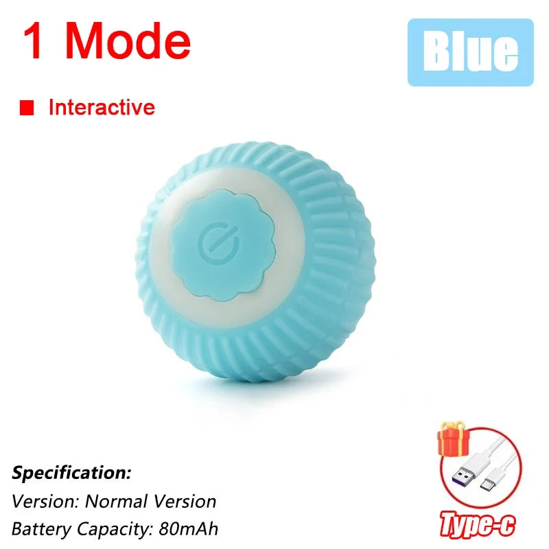 Automatic Interactive Rolling Ball Toy For Cats With Rechargeable Battery