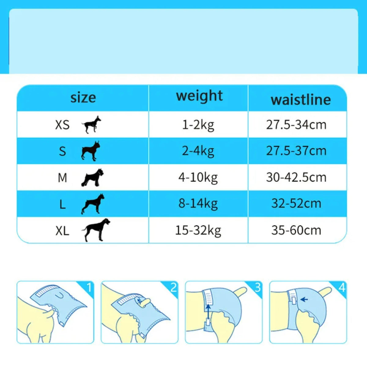 Disposable Pet Diapers for Dogs and Cats Leakproof Absorbent Pants