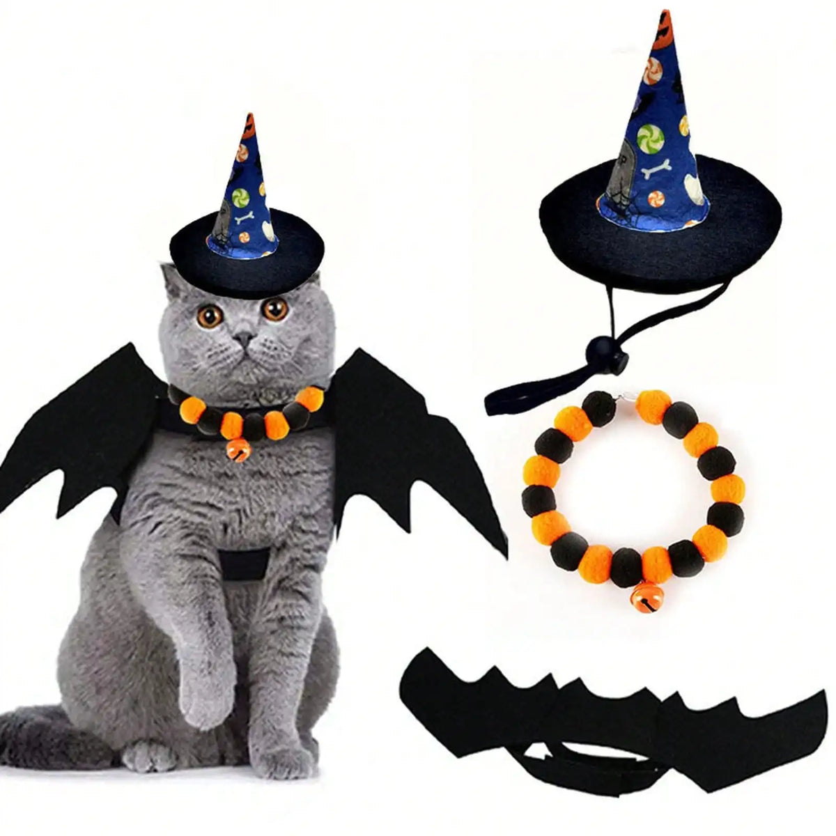Halloween Pet Costume And Accessory Set for Fun Dress Up