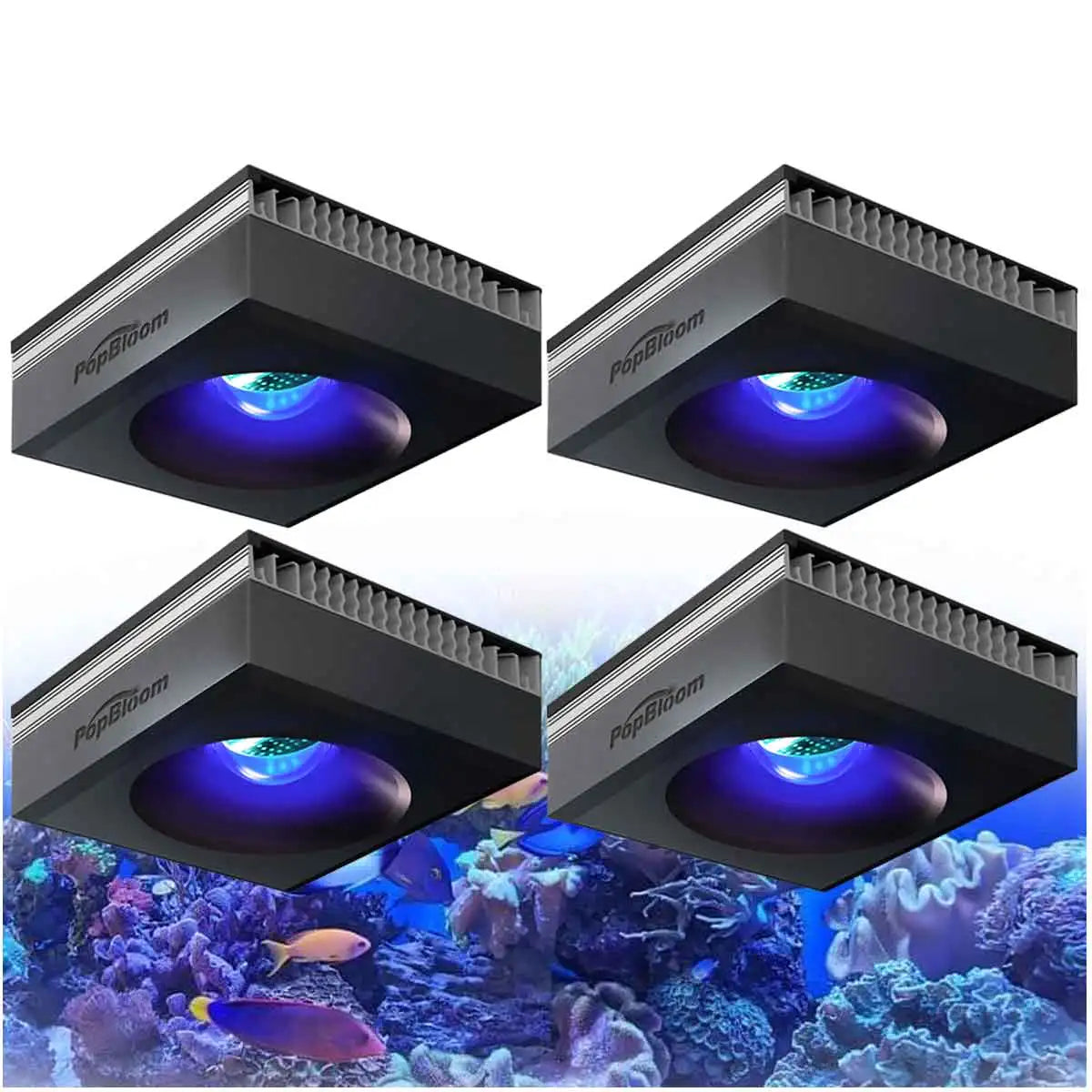 PopBloom RL90 Full Spectrum WiFi Reef Aquarium LED Light