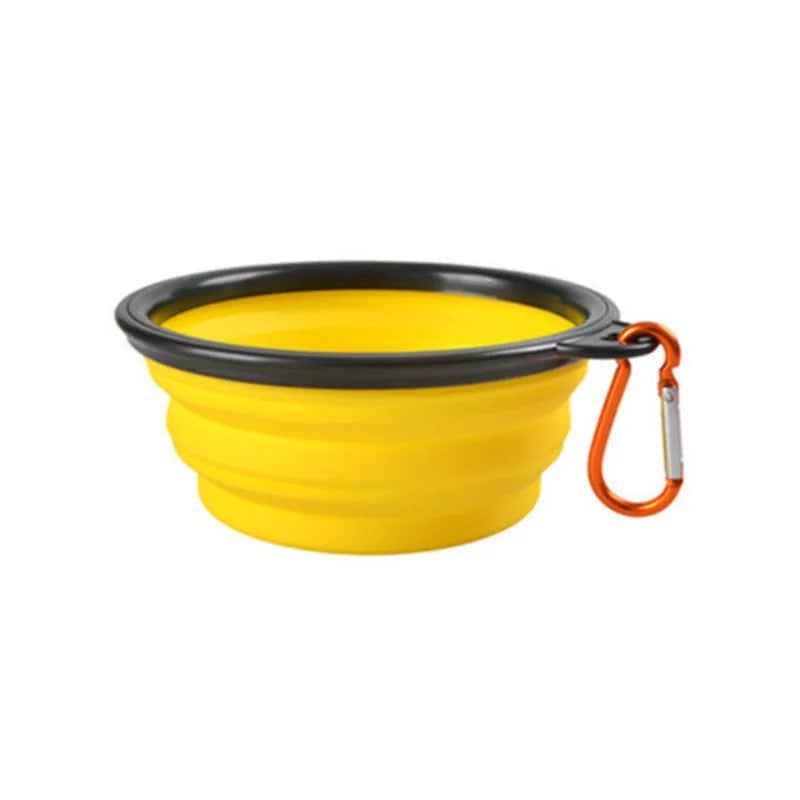 Durable Silicone Collapsible Travel Pet Food Bowl