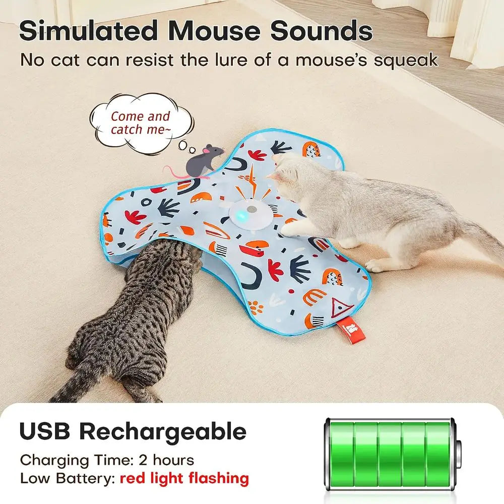 Automatic Interactive Hide And Seek Cat Toy Wand For Indoor Training