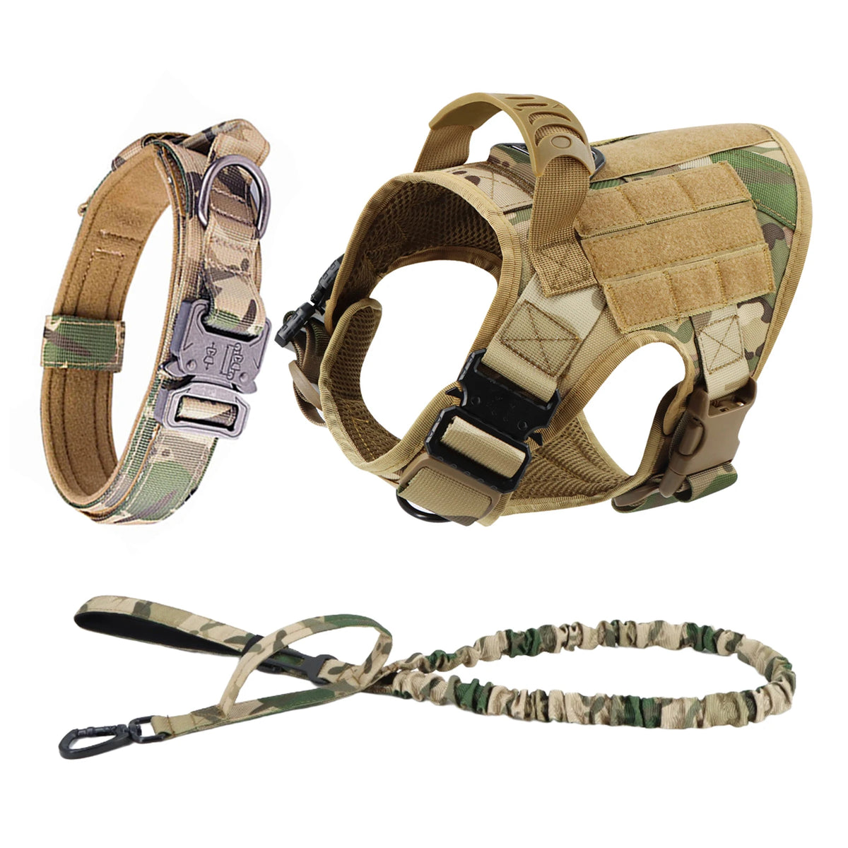 Large Dog Harness And Leash Set For German Shepherd Malinois Training