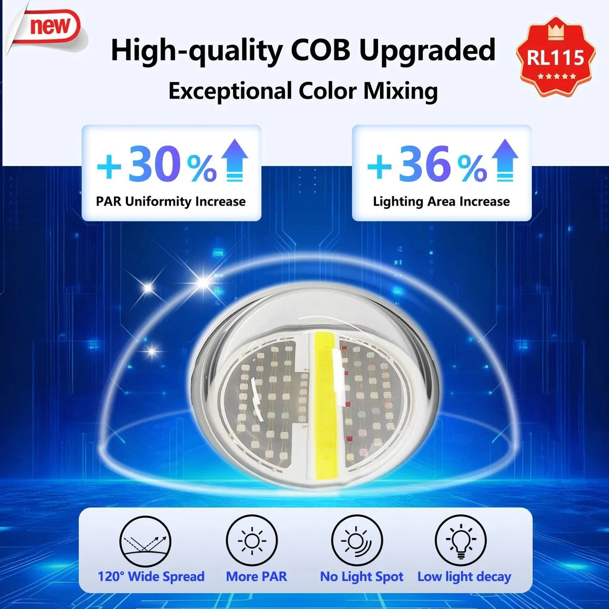 PopBloom WiFi Reef LED Aquarium Light For Marine Corals