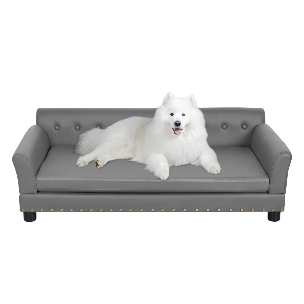 BINGOPAW Elevated Rectangle Dog Bed With Durable Modern Sofa Design