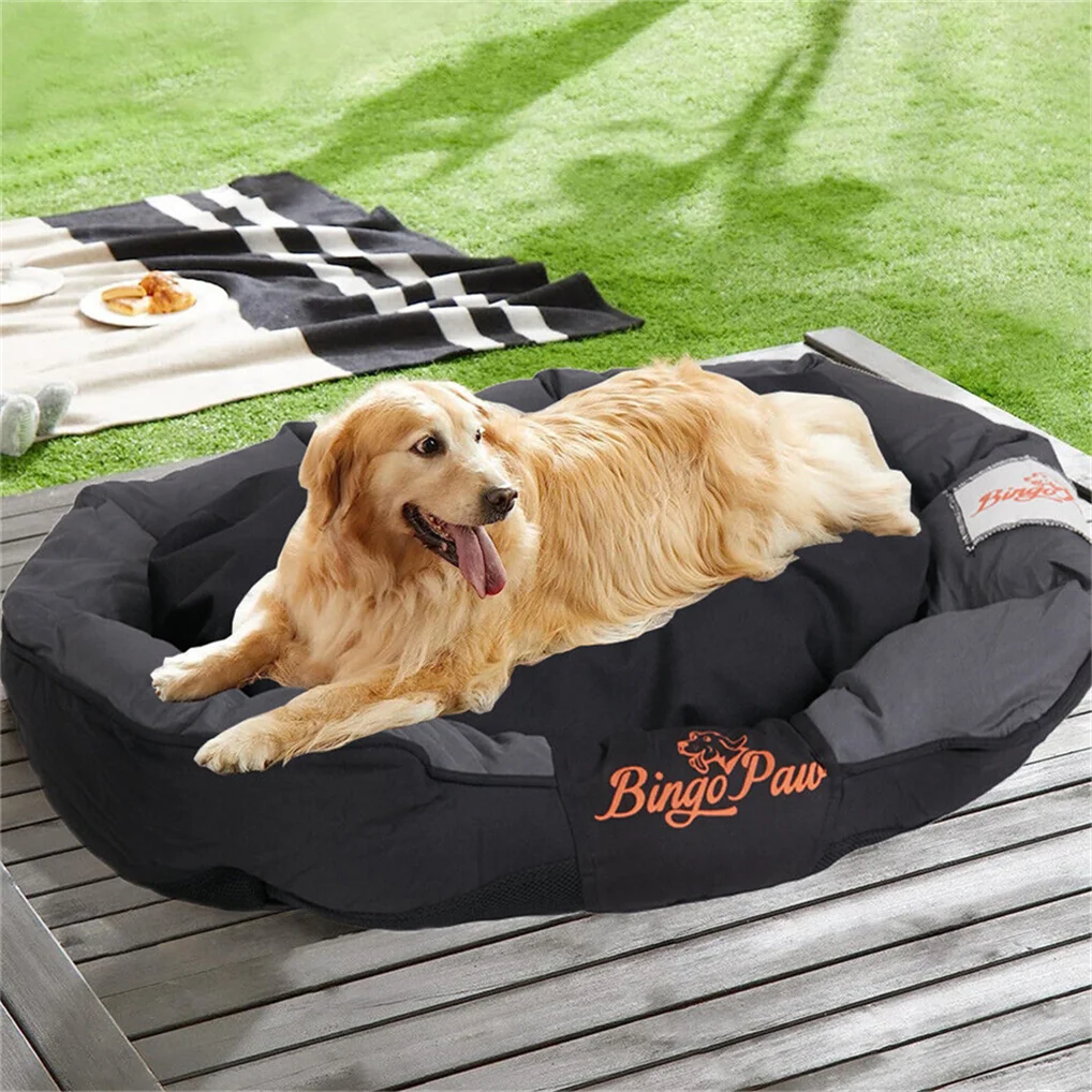 BORWART Waterproof Orthopedic Dog Bed With Removable Washable Cover