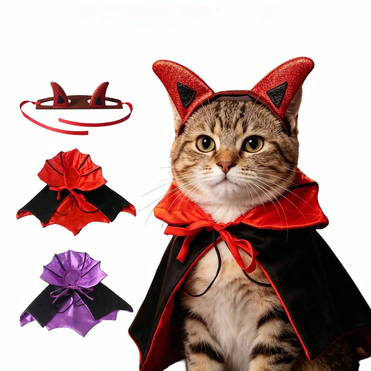Halloween Funny Bat Pet Costume Cape For Dogs And Cats