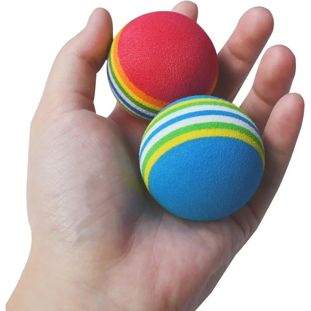 Set Of 12 Soft Interactive Cat And Dog Soccer Balls
