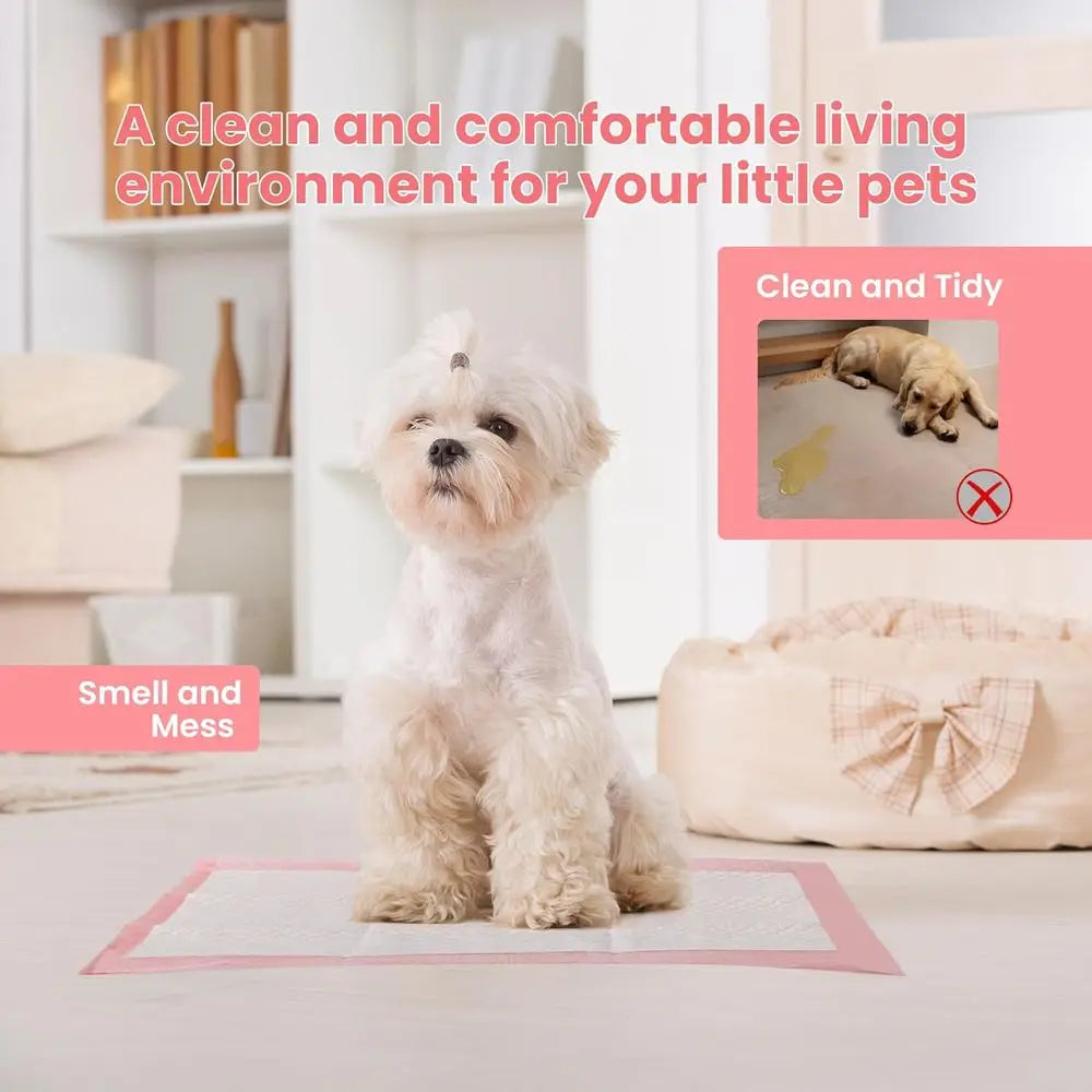 Disposable Puppy Training Pads, Ultra Absorbent Leak Proof
