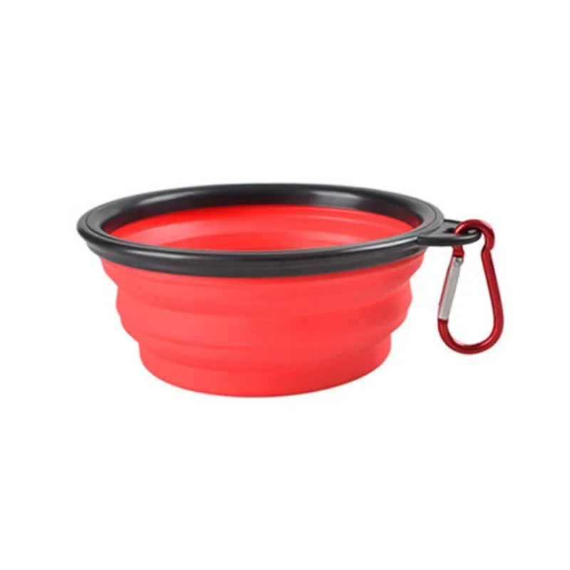 Durable Silicone Collapsible Travel Pet Food Bowl
