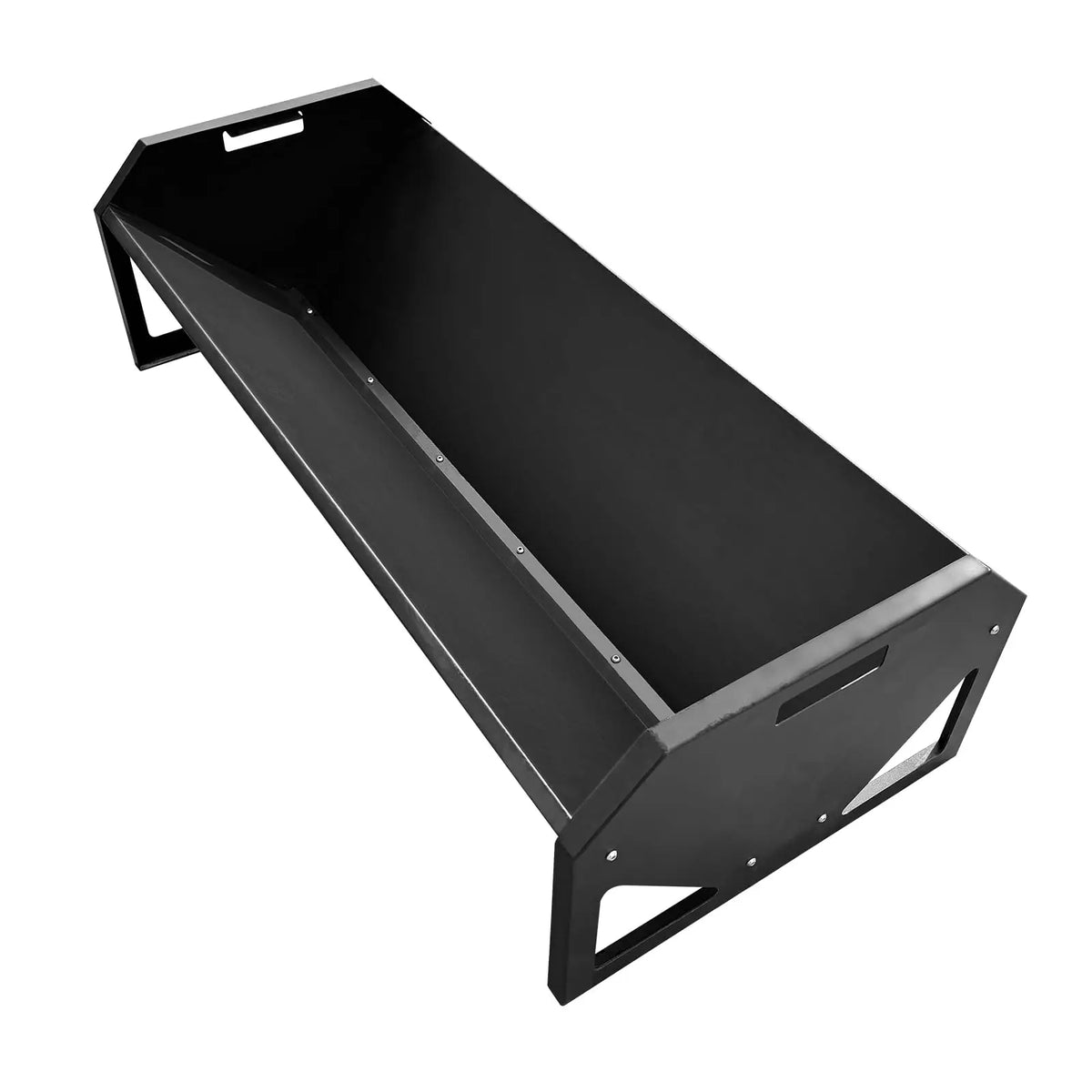 HiMISS 22 Gallon Galvanized Steel Livestock Hay Feeder Trough
