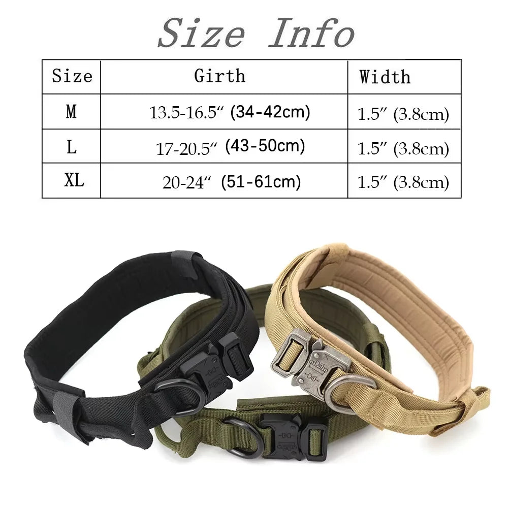 Adjustable Nylon Dog Training Collar And Leash Set With Handle