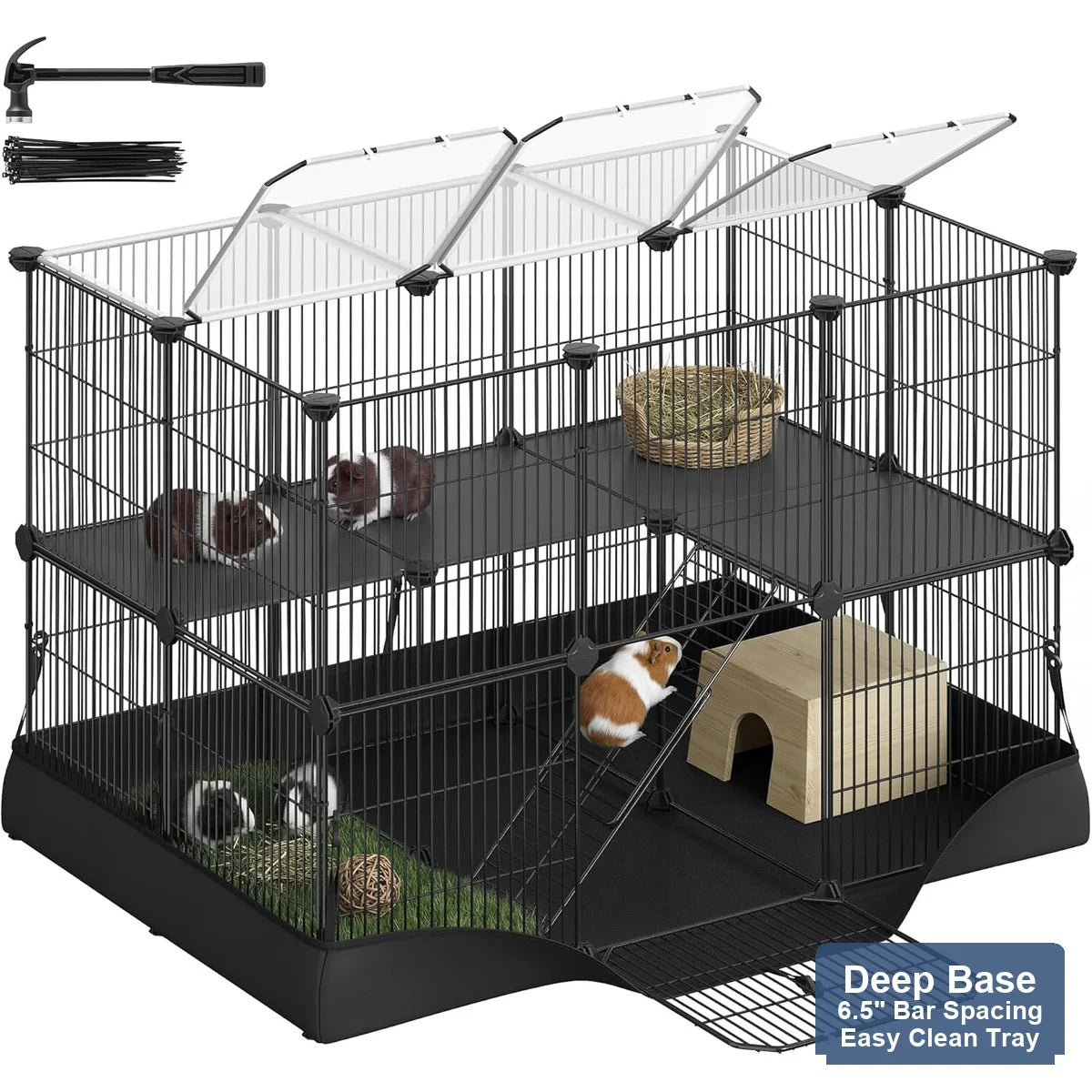 Small Animal Habitat Cage For Rodents And Guinea Pigs