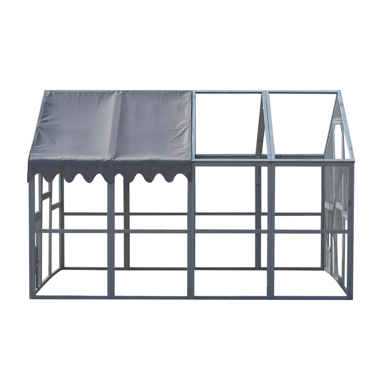 Outdoor Iron Chicken Coop And Pet Playpen With Waterproof Cover