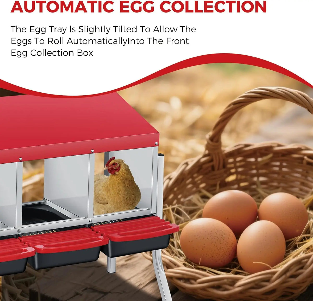 Twister.Ck Multi Compartment Metal Chicken Nesting Box