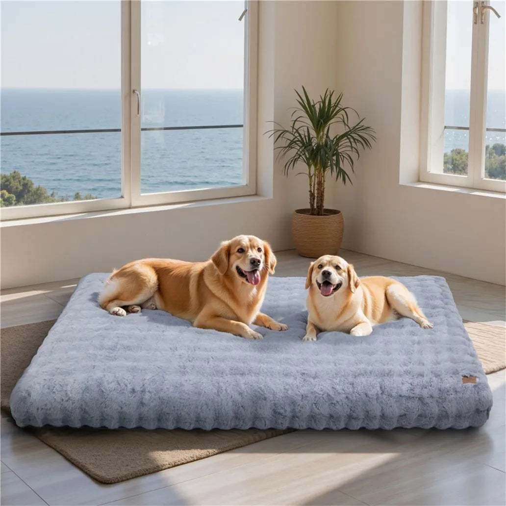 BORWART Ultra Plush Washable Dog Bed With Removable Soft Cover
