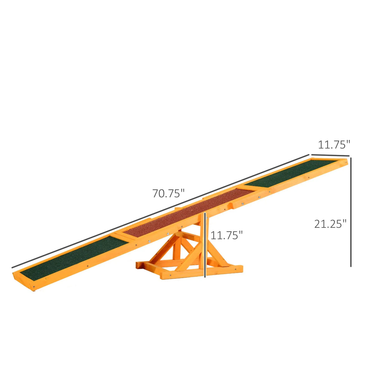 Professional Wooden Dog Agility Seesaw For Outdoor Training