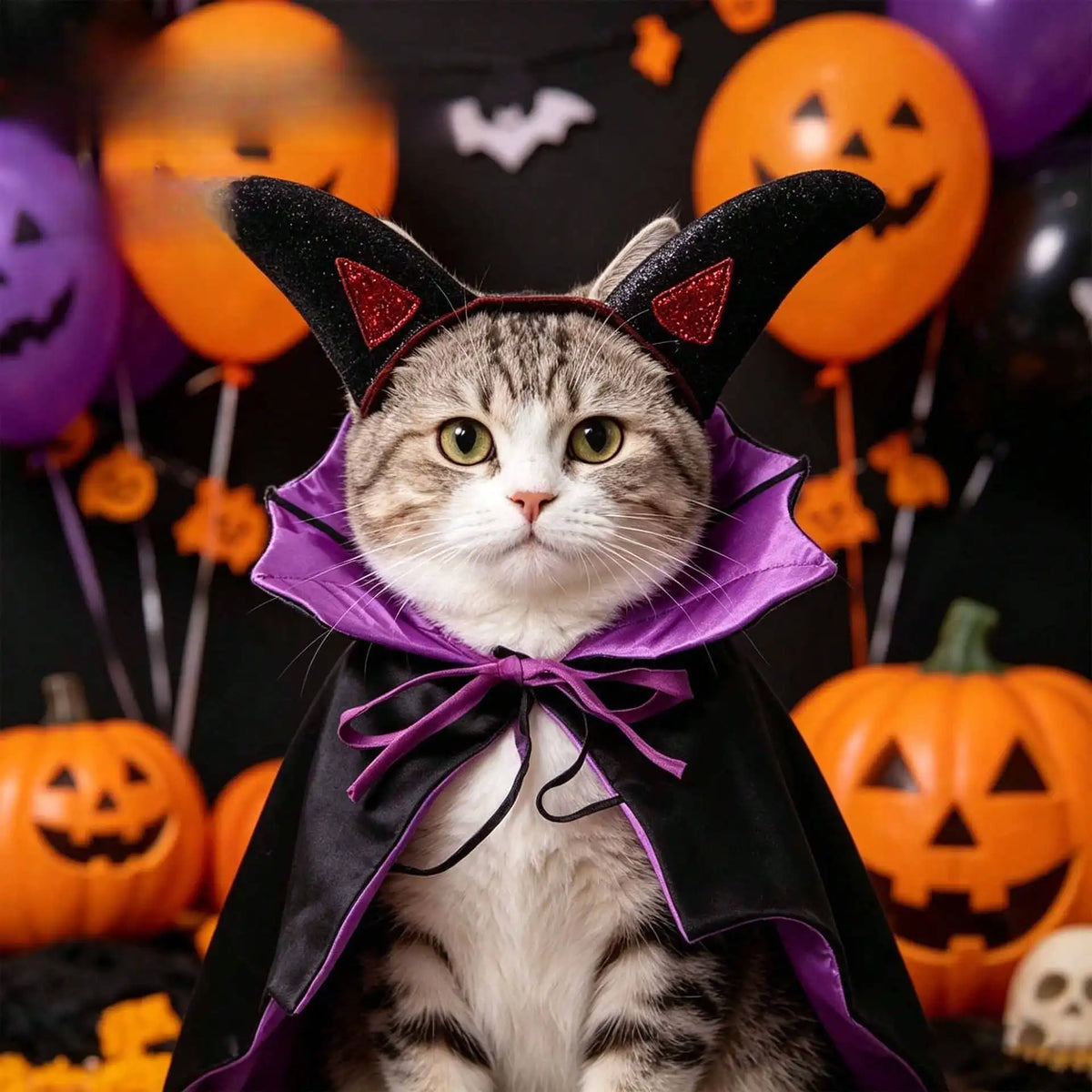 Halloween Funny Bat Pet Costume Cape For Dogs And Cats