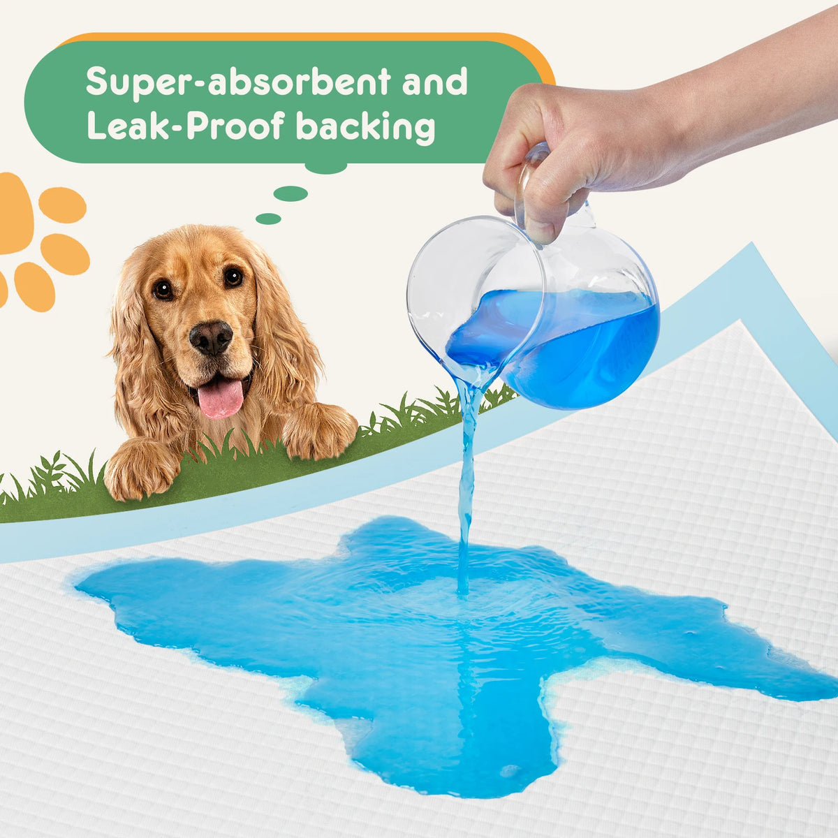 JHK Disposable Pet Training Pads With Leakproof Quick Dry Absorbency