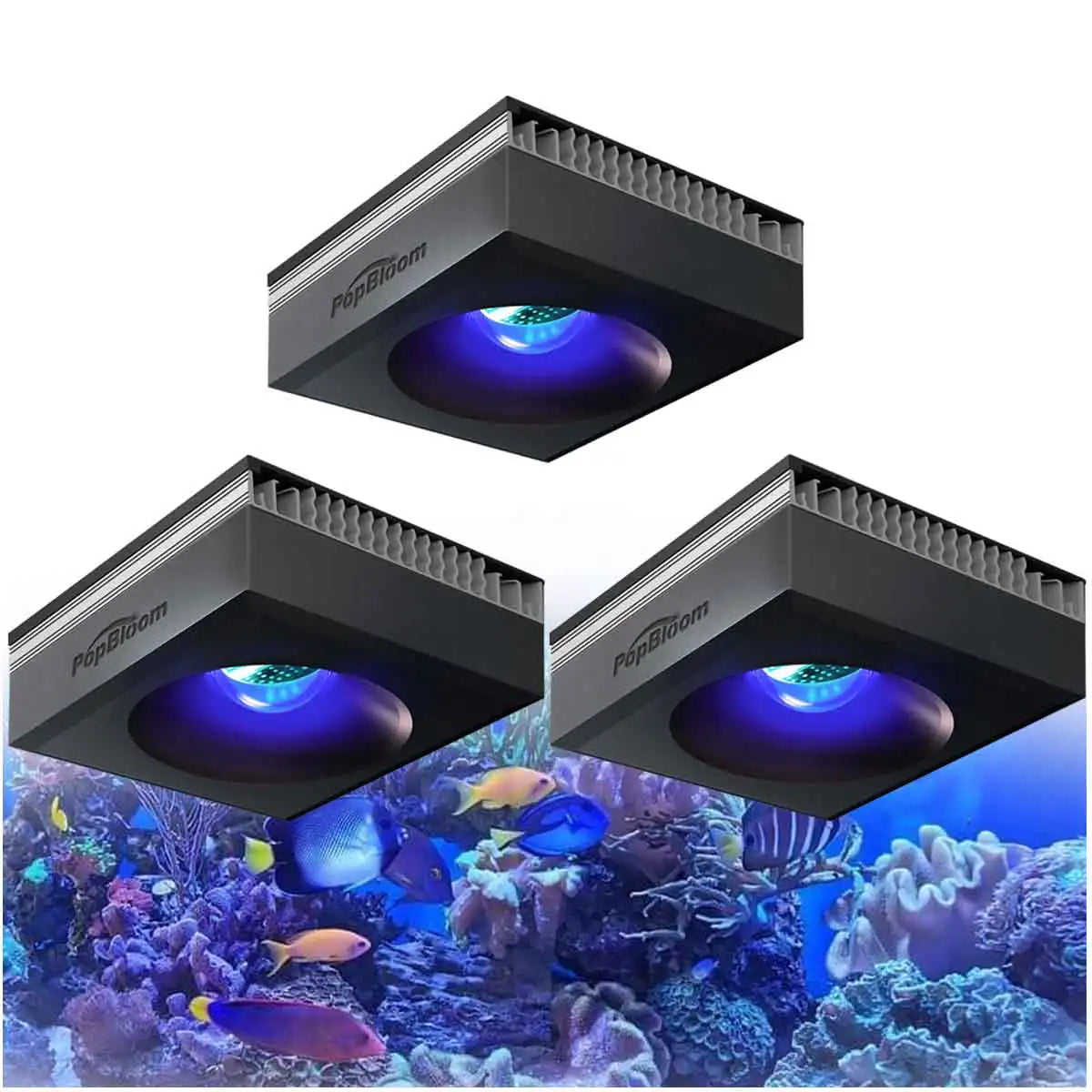 PopBloom RL90 Full Spectrum WiFi Reef Aquarium LED Light