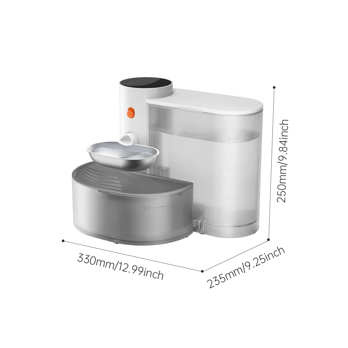 Booteely Intelligent Automatic Stainless Steel Water Bowl For Dogs