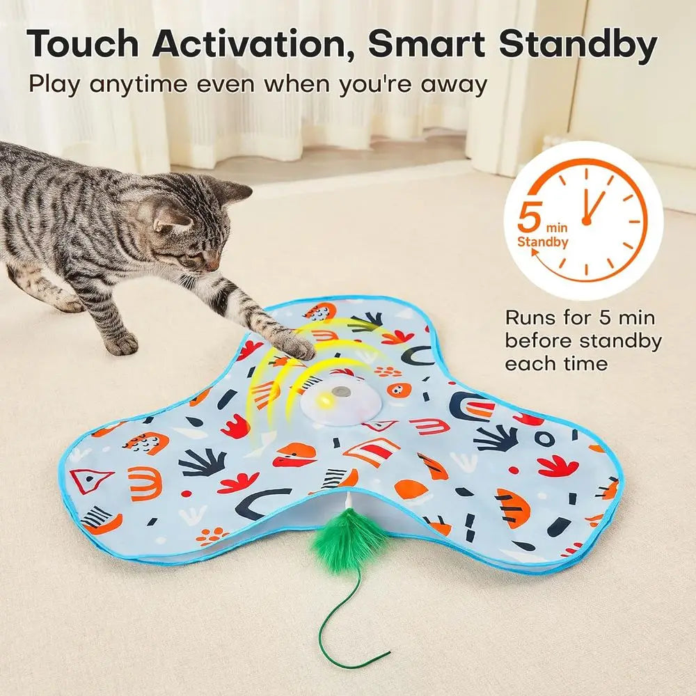 Automatic Interactive Hide And Seek Cat Toy Wand For Indoor Training