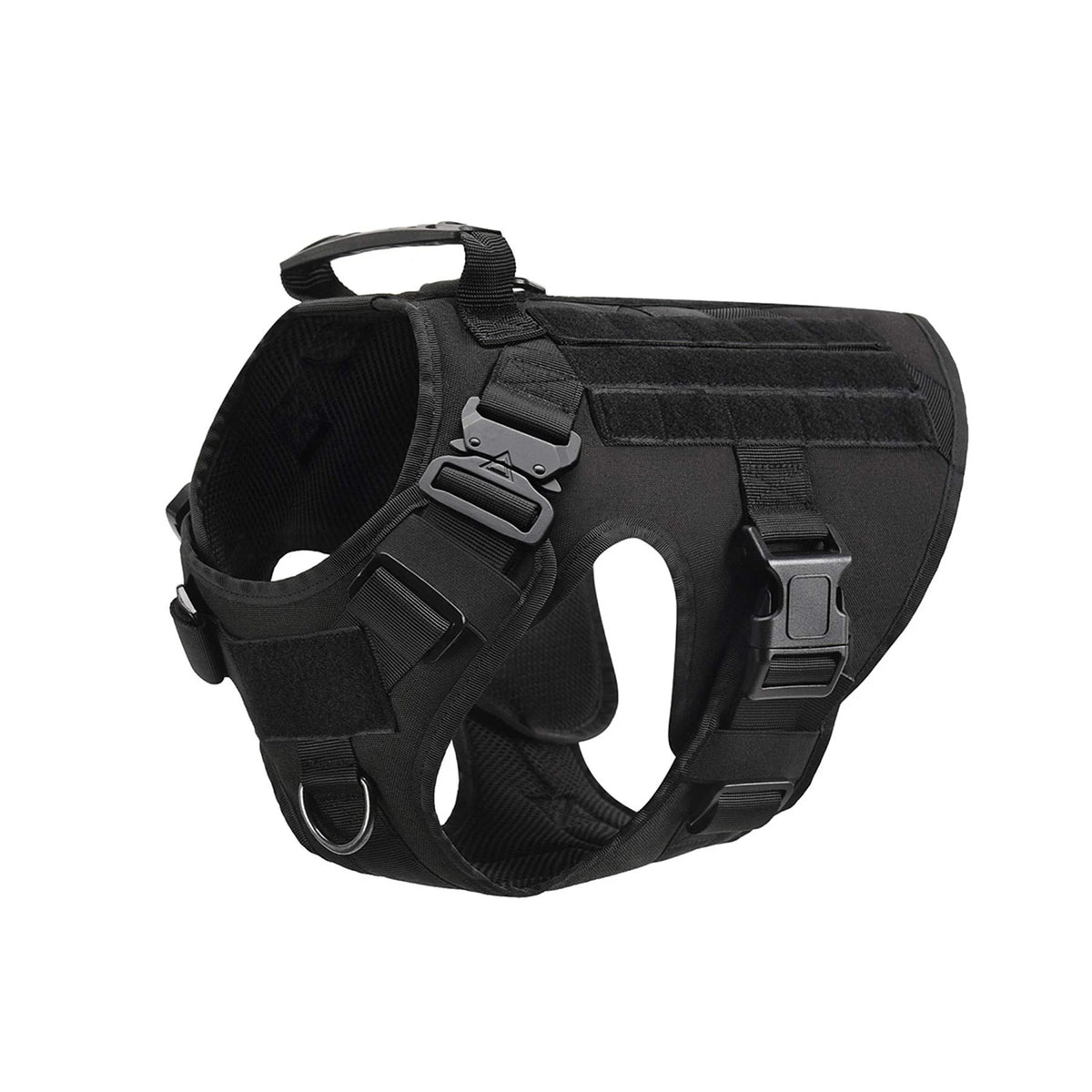 Tactical Dog Harness With Leash And Molle Pouches For Training