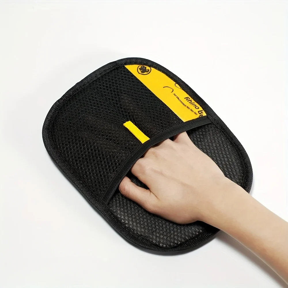 Reusable Pet Grooming Gloves for Static Hair Removal and Shedding