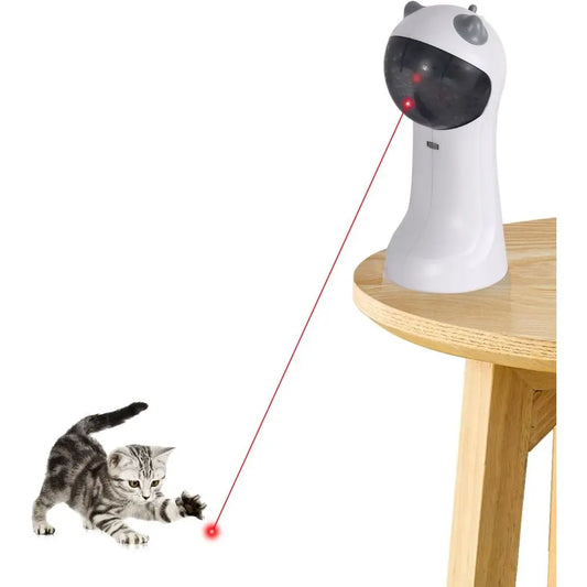 Rechargeable Automatic Motion Activated Cat Toy With Rotating Laser