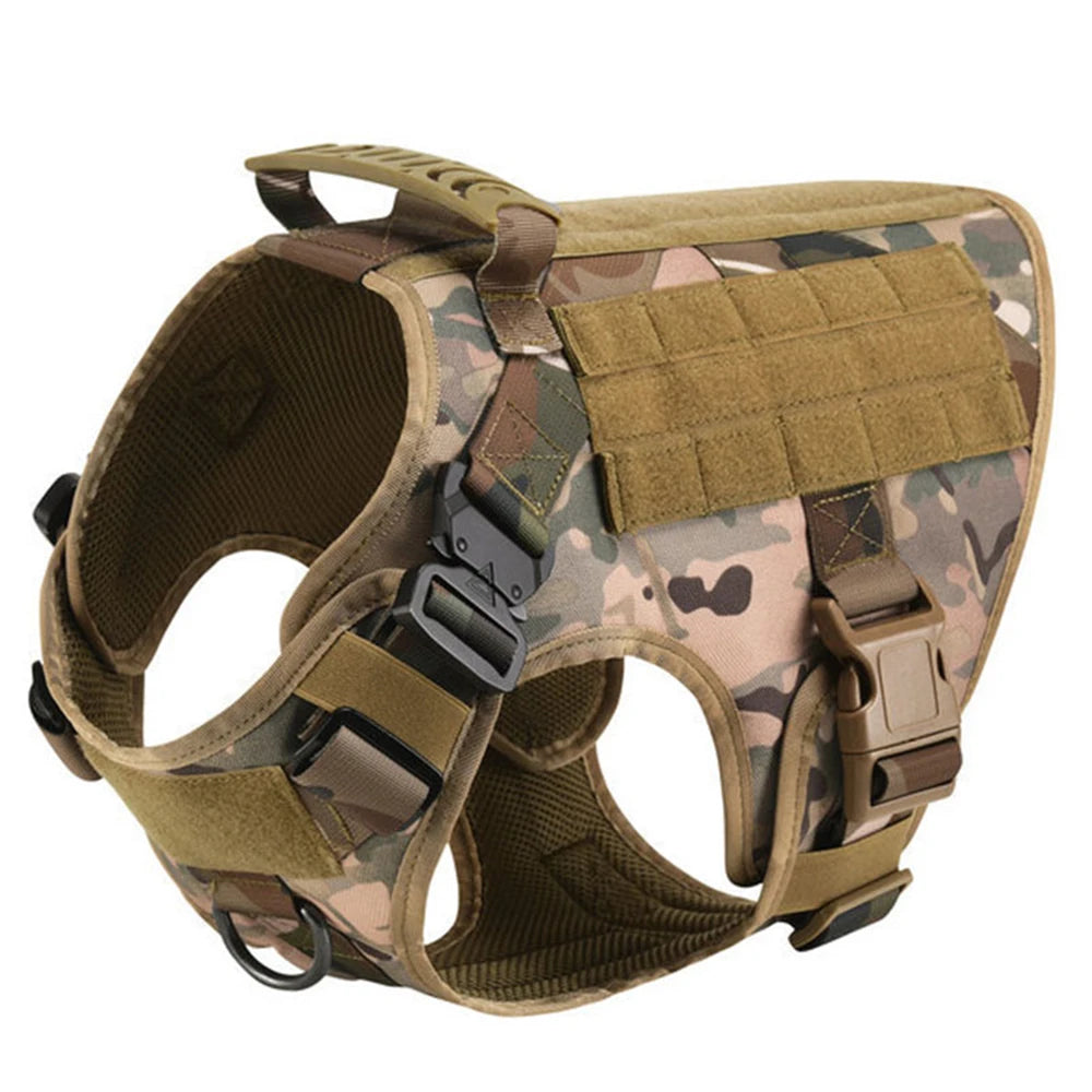 Large Dog Harness And Leash Set For German Shepherd Malinois Training