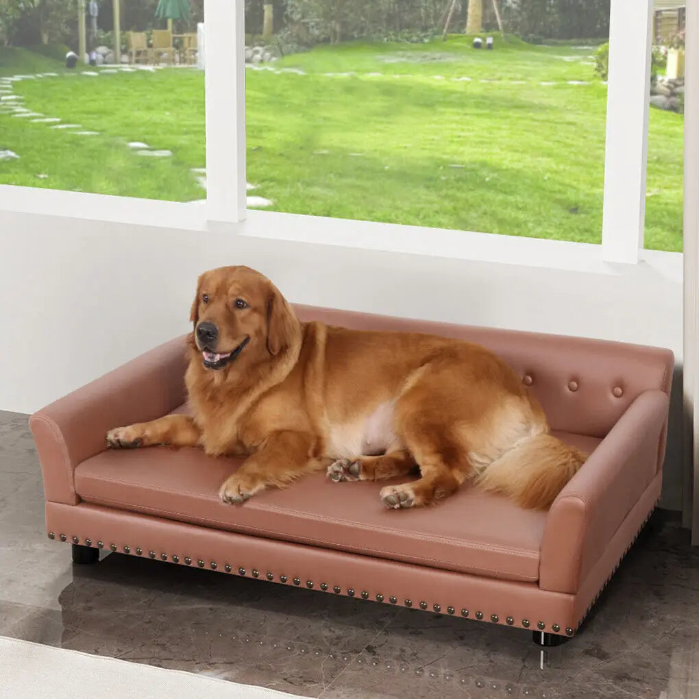 BingoPaw Waterproof Sofa Style Dog Bed With Removable Cushion